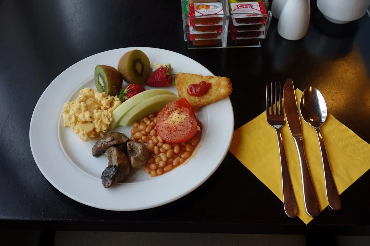 Healthy breakfast and nutritious refreshments